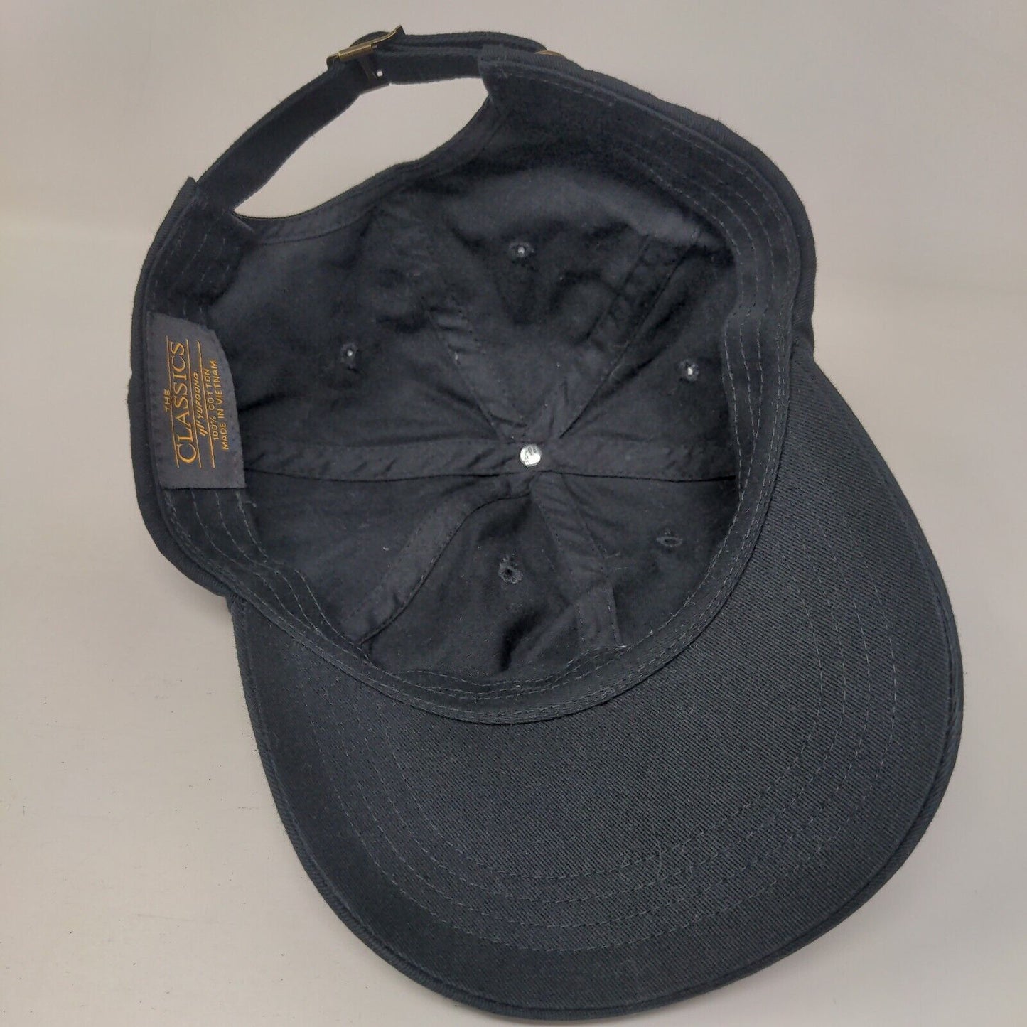 The Classics Yupoong Slideback Hat Black One Size Embroidered 6 Panel