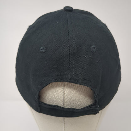 JMAG Slideback Baseball Cap Black One Size Adjustable Embroidered 6 Panel