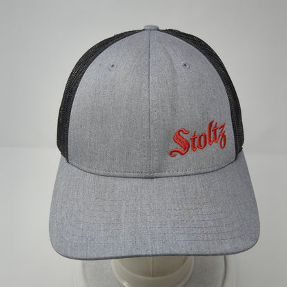 Stoltz Snapback Trucker Hat Gray M/L Adjustable Mesh Back 6 Panel Richardson