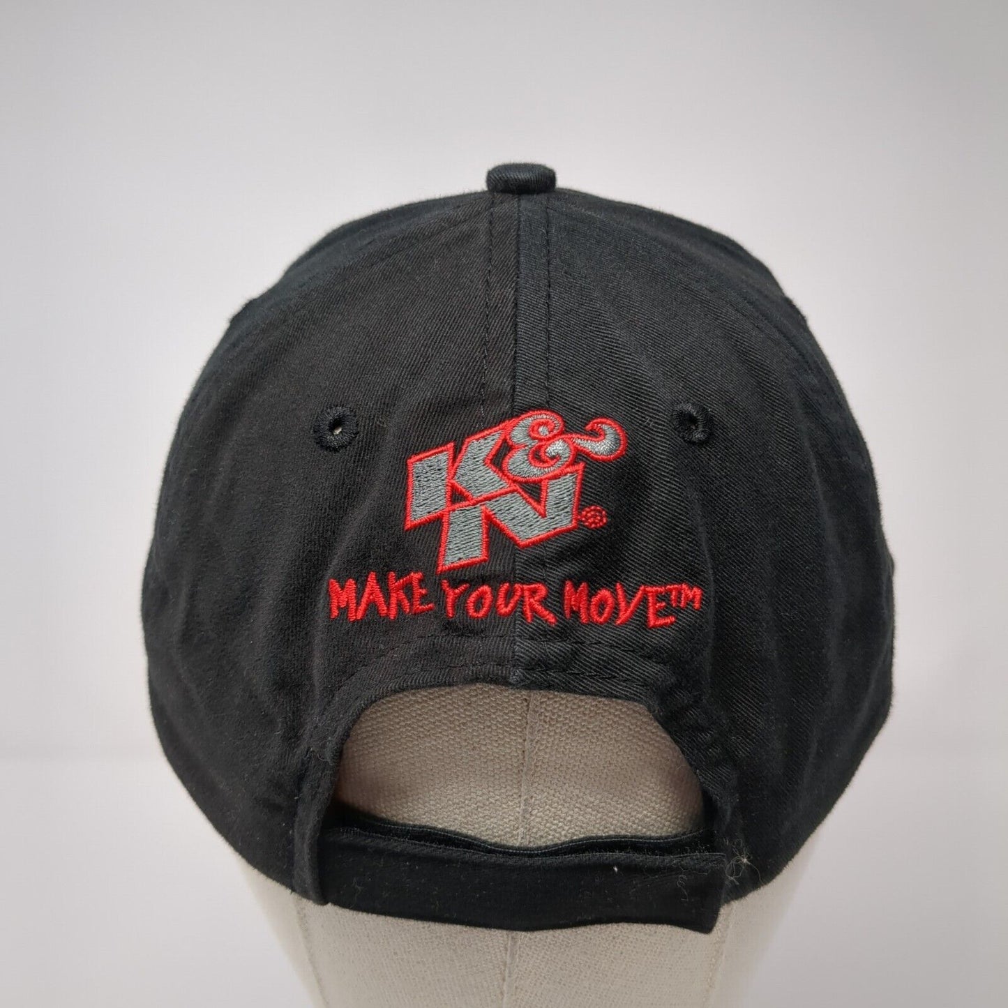 K&N Make Your Move Strapback Hat Black One Size Adjustable Embroidered