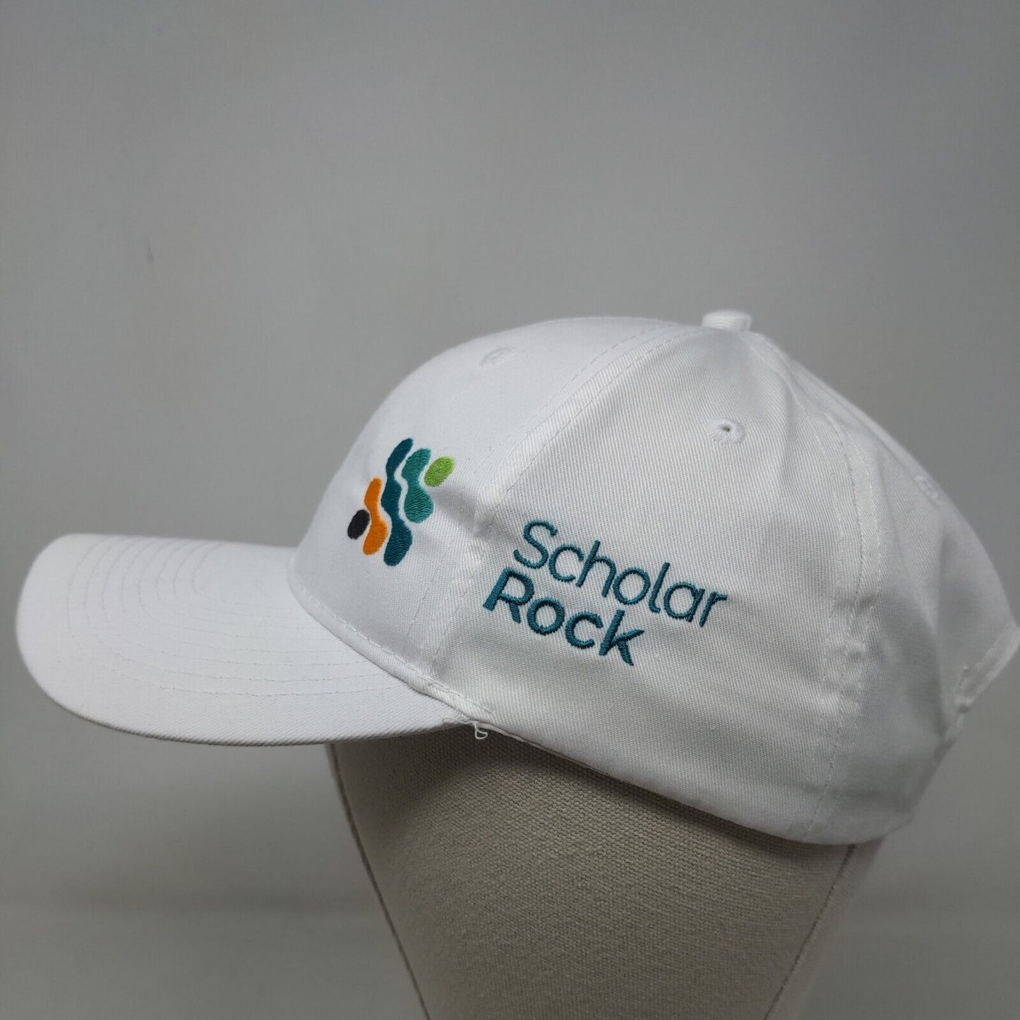 Port Authority Scholar Rock Men's Slideback Hat White Adjustable Embroidered