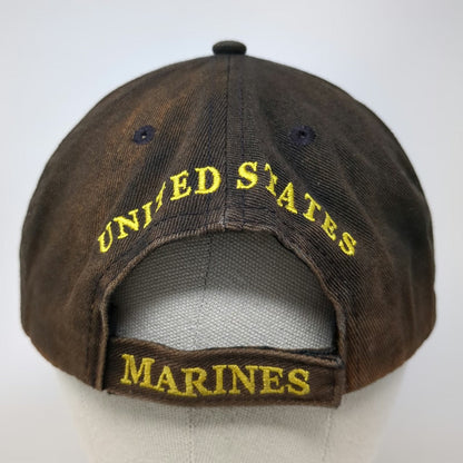 Eagle Crest Baseball Cap Black OSFM United States Marine Corps EGA Emblem Hat