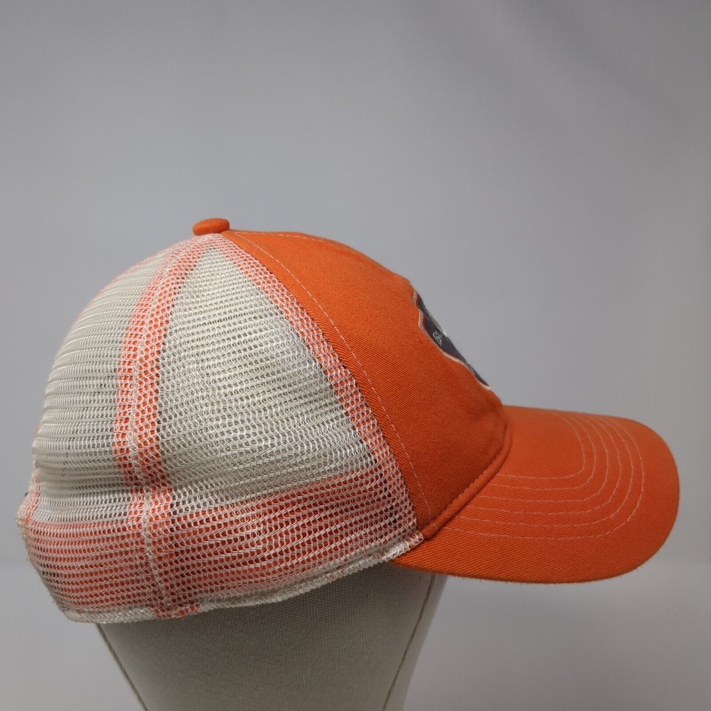 Est. 1977 CCA Snapback Trucker Hat Orange One Size Mesh Back Headwear