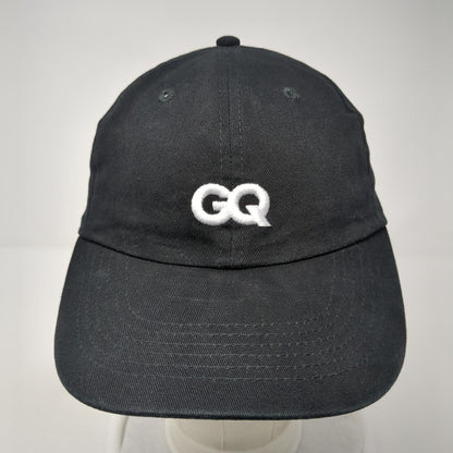 GQ Proud Subscriber Slideback Hat Black One Size Adjustable Embroidered