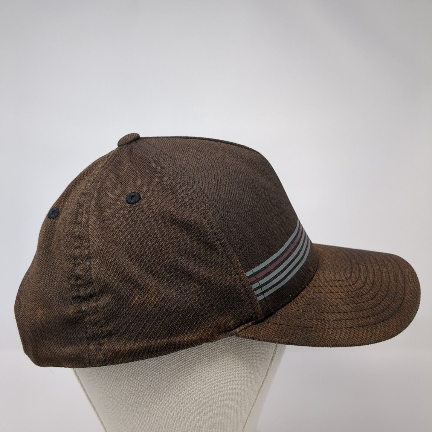 Travis Mathew Snapback Hat Black One Size Striped Flexfit 110 Yupoong