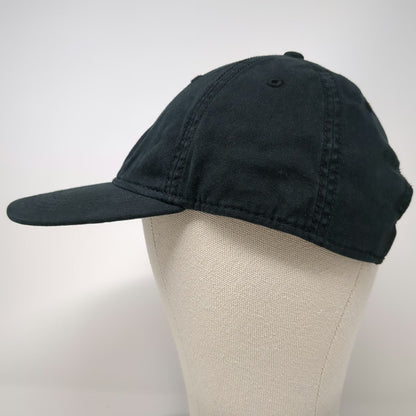 Goodfellow & Co Baseball Cap Black One Size Leather Strap Slideback Blank Hat