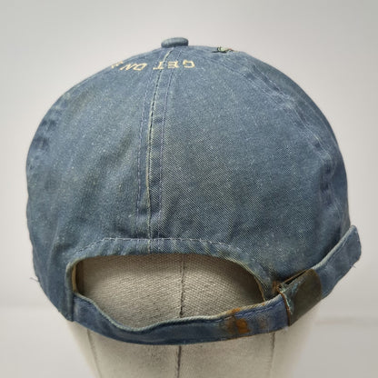 Cobra Caps Baseball Cap Blue Rad Rex Dinosaur Get On Board Denim Hat Vintage