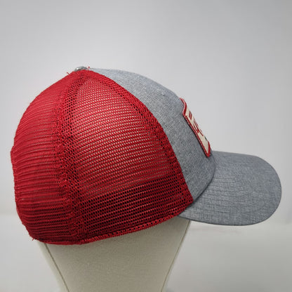 NFL Team Apparel San Francisco 49ers Gray Red One Size Trucker Hat Mesh Snapback