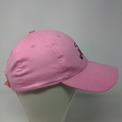 Unbranded Women's Strapback Hat Pink Size 58CM Embroidered Crab Claw Bat Logo