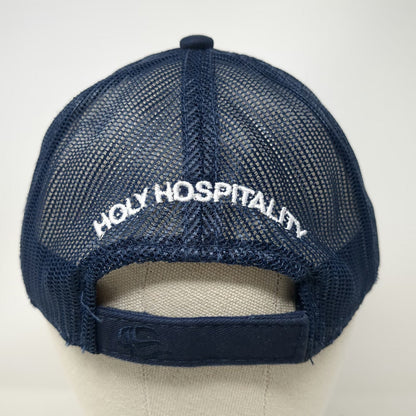 Outdoor Cap Trucker Hat Blue One Size Holy Hospitality Memphis Room In The Inn