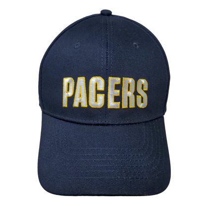 Indiana Pacers Men's Strapback Hat Blue Adjustable Lucas Oil Embroidered Logo