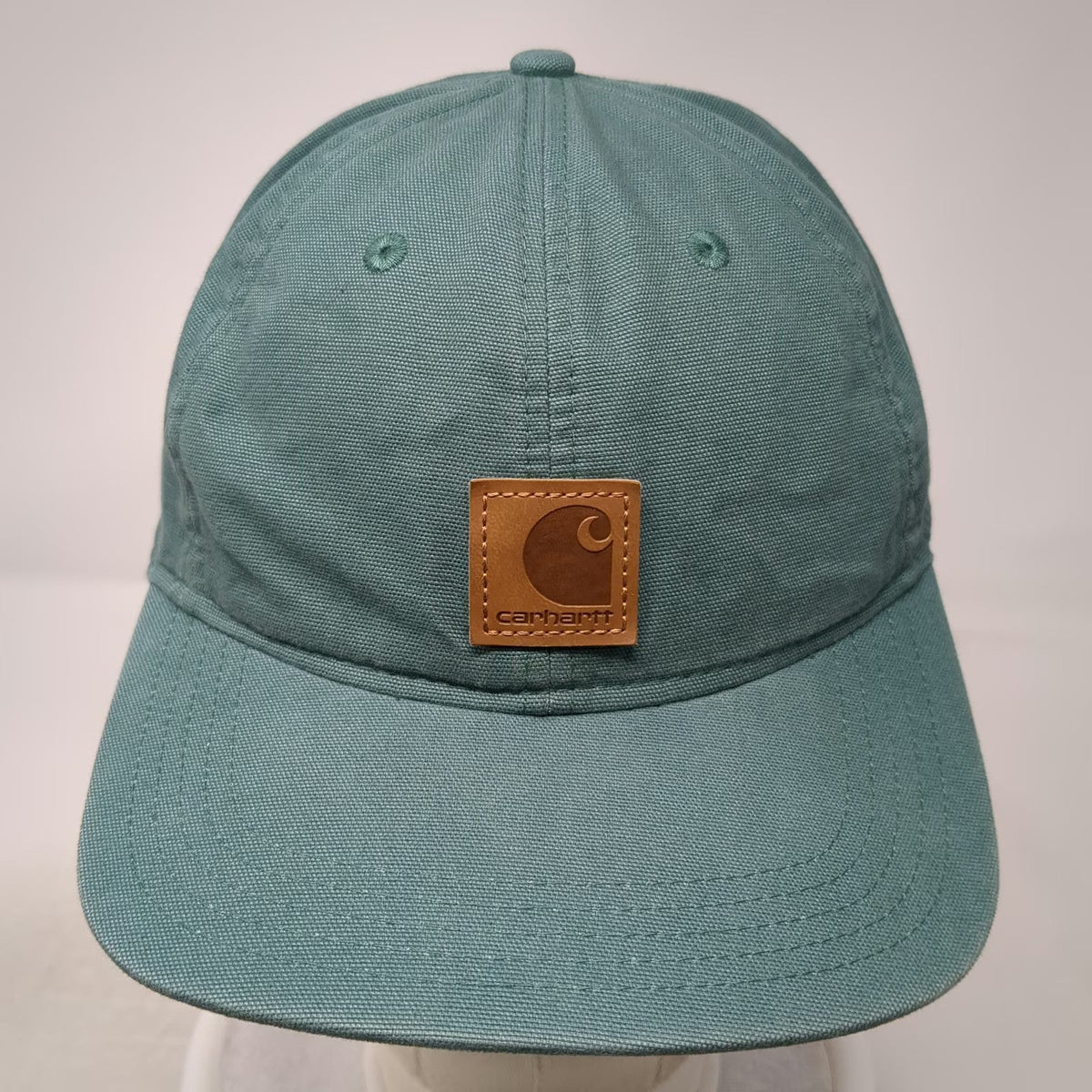 Carhartt Baseball Cap Green One Size Strapback Canvas Logo Patch Branded hat