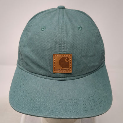 Carhartt Baseball Cap Green One Size Strapback Canvas Logo Patch Branded hat