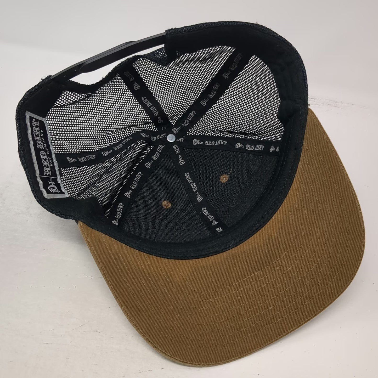 Red Dirt Hat Co. Trucker Hat Brown One Size Mesh Back Snapback Nature Patch