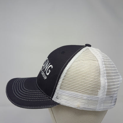 Lansing Trade Group Idaho Strapback Trucker Hat Black One Size Mesh Back