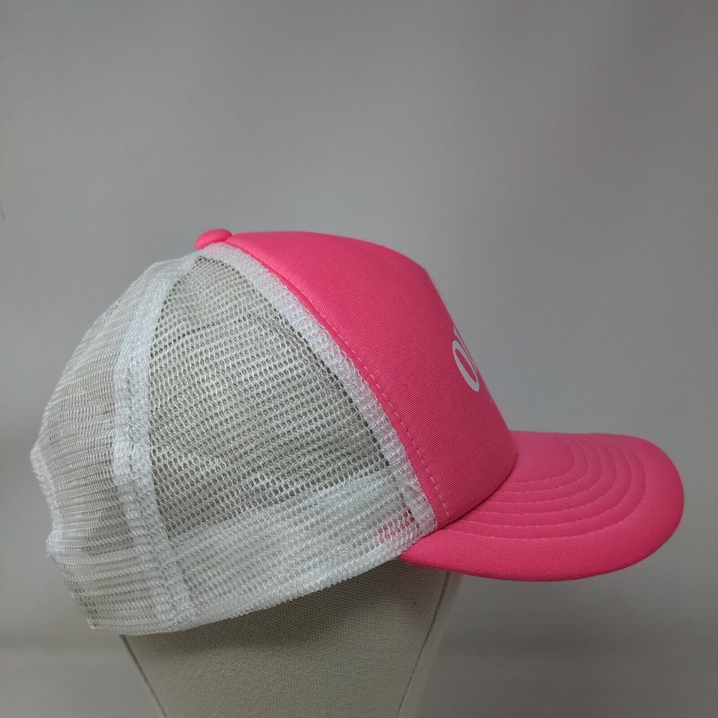 Ollie's Tavern Snapback Mesh Back Trucker Hat Pink OSFA Colorblock