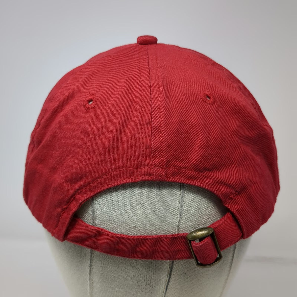 Budweiser Baseball Cap Red One Size Script B Crown Logo Cotton Slideback Hat