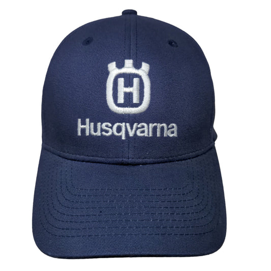 Husqvarna Men's Strapback Hat Blue Adjustable Embroidered Logo