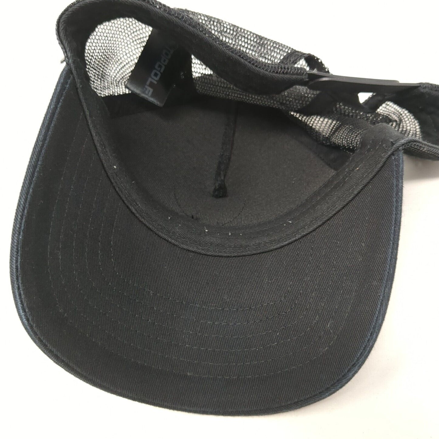 Top Golf Snapback Trucker Hat Black One Size Mesh Back Adjustable