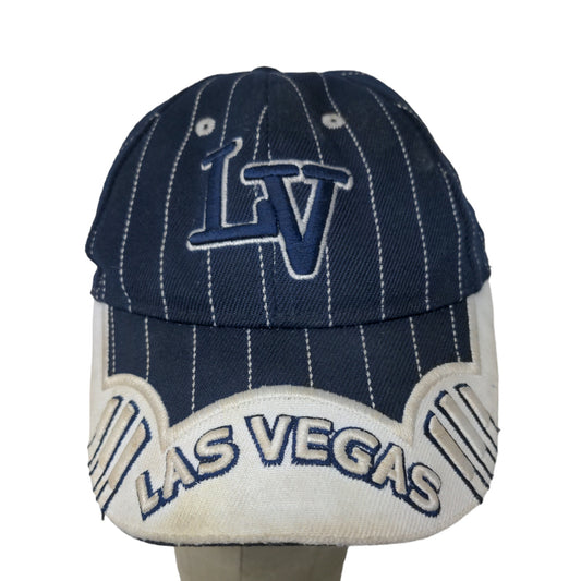 Koskash Headwear Men's Strapback Hat Blue White Size 48CM Embroidered Las Vegas