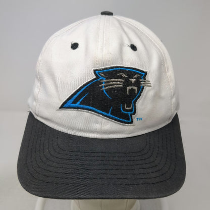 Universal NFL Carolina Panthers Snapback White One Size Hat Green Underbrim
