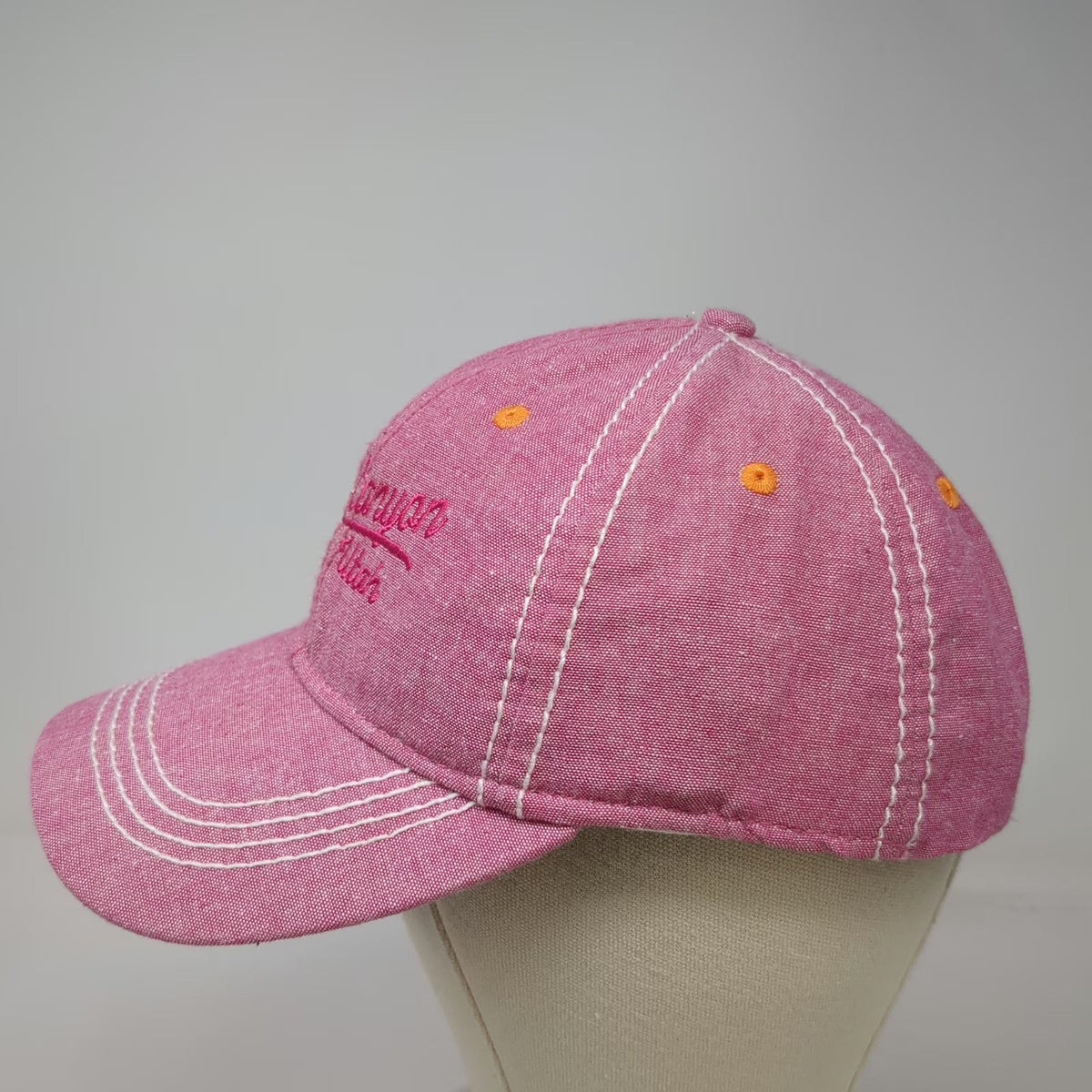 ACE USA Snapback Hat Pink One Size Bryce Canyon Utah Gingham Underbrim Cotton