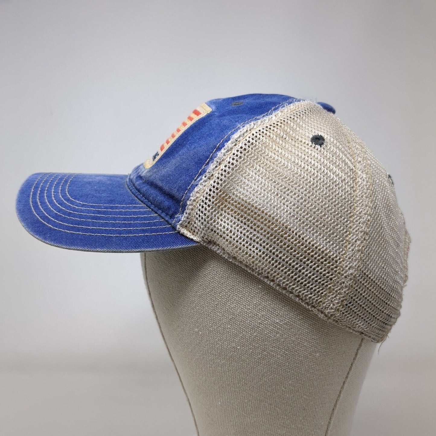 Redfish Lake Lodge Snapback Mesh Back Trucker Hat Blue One Size Legacy