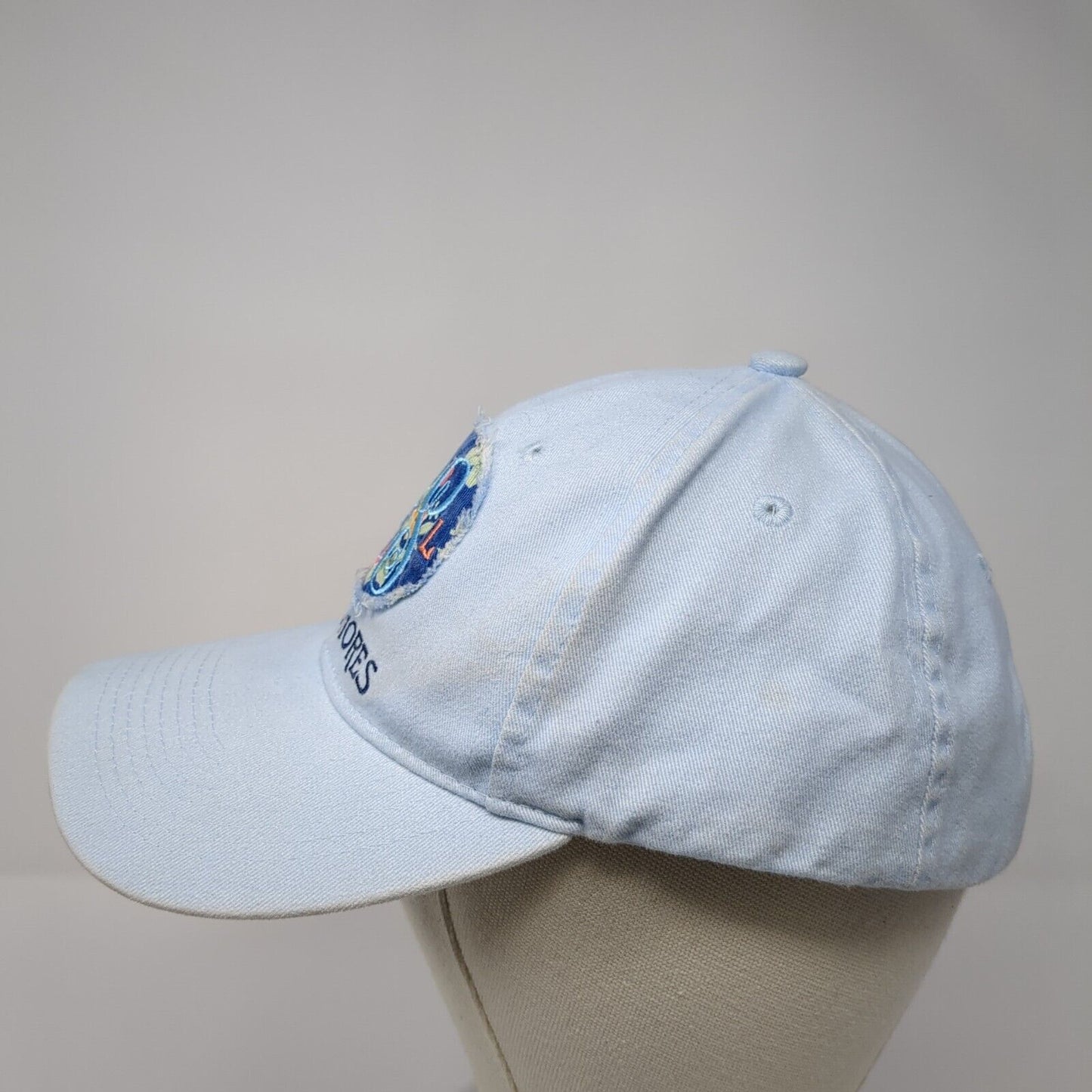 Gulf Shores Strapback Hat Blue One Size Solid Adjustable Embroidered