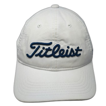 Titleist Baseball Cap White One Size Pro V1 FootJoy Adjustable Slideback hat