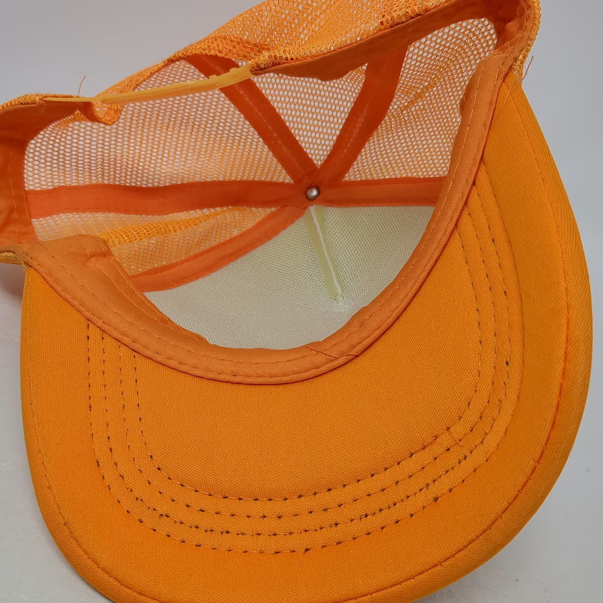Trucker Hat Orange One Size Tito's Handmade Vodka Austin Texas Mesh Snapback Cap