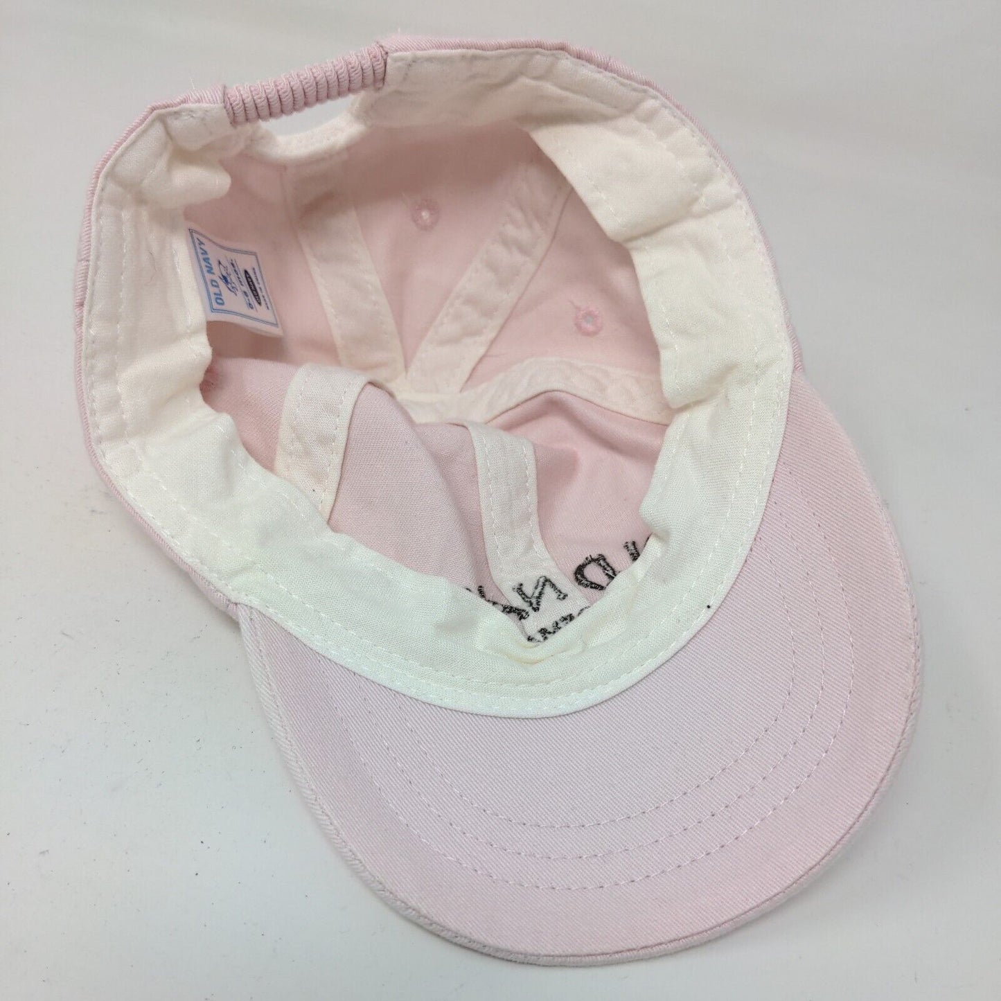 Old Navy Baby Stretchy Hat Pink Size 0-6 Months Embroidered Spell Out Logo