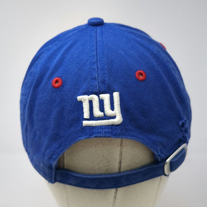 Reebok NFL New York Giants Hat Blue One Size Cap Embroidered Slideback Onfield