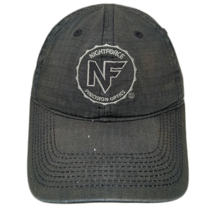Nightforce Precision Optics Baseball Cap Black Gray One Size Strapback Hat