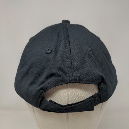 COTR Strapback Hat Black One Size Adjustable Embroidered 6 Panel Port & Company