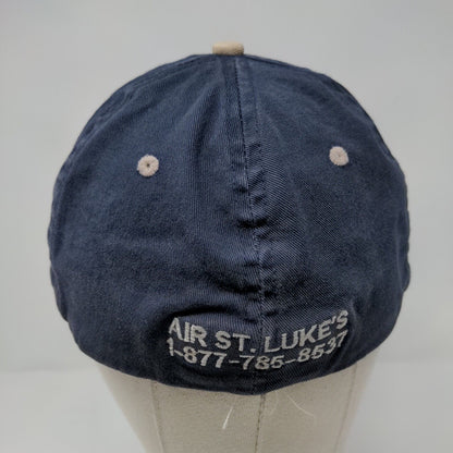 Air St. Luke's Fitted Hat Blue OSFA Embroidered 6 Panel Vent Holes