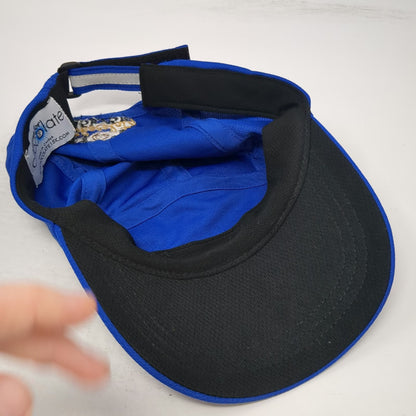 5 Panel Blue One Size Hat Will Run For Chocolate Reflective Running Performance