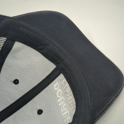 VIE Trucker Hat Black White One Size Snapback Double Trouble Bail Bonds Mesh