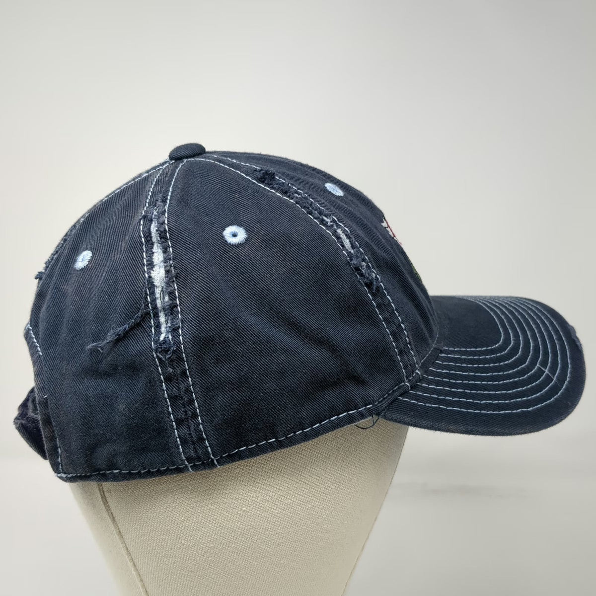 District Baseball Cap Blue One Size Mom's Day Off Heart Contrast Stitching hat