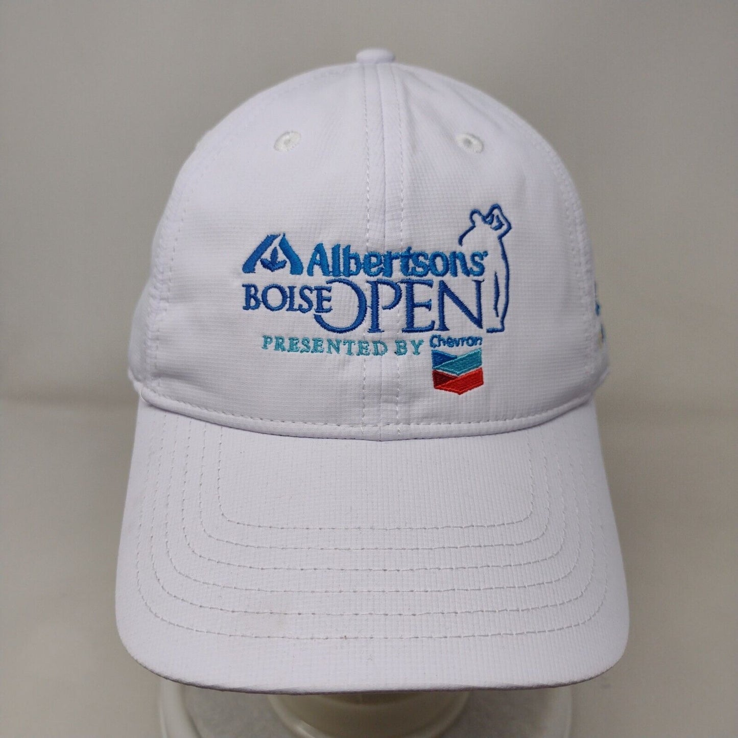 Albertson's Boise Open Presented by Chevron Slideback Hat White One Size 6 Panel
