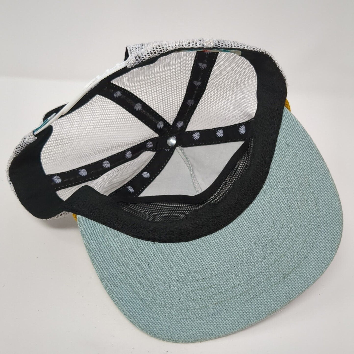 Adventure Begins Where The Road End Snapback Trucker Hat Green OS Mesh Back Rope