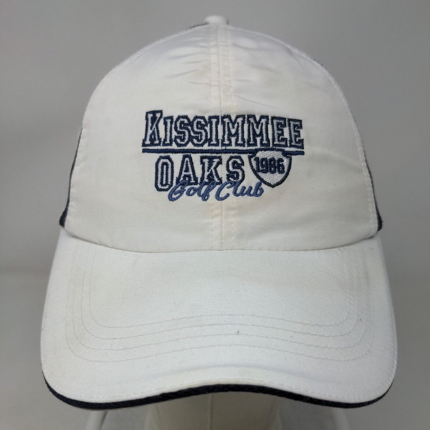 Kissimmee Oaks Golf Club Strapback Hat White OS Extreme Fit Ahead Performance