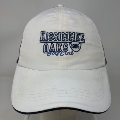 Kissimmee Oaks Golf Club Strapback Hat White OS Extreme Fit Ahead Performance