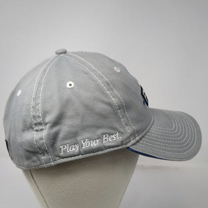 PING Baseball Cap Gray XL A-Flex Stretch Fit Play Your Best Golf Hat Embroidered