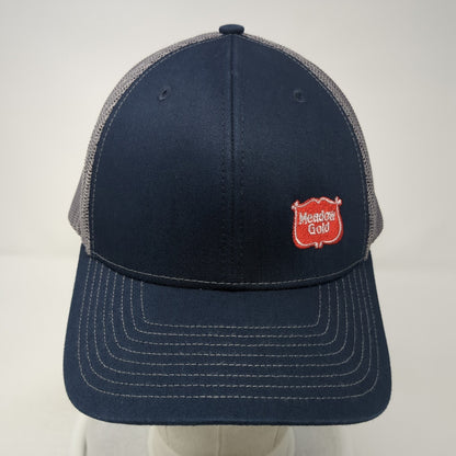 Meadow Gold Snpabck Trucker Hat Blue One Size Adjustable Mesh Back Richardson