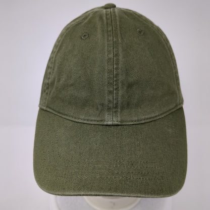 Old Navy Slideback Hat Green One Size Adjustable Vented Holes 6 Panel Blank