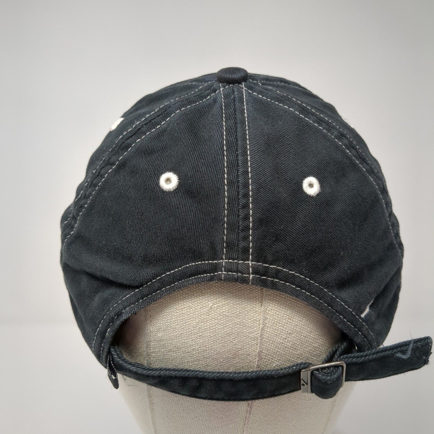Nike Slideback Hat Black One Size Adjustable Embroidered Swoosh 6 Panel Cotton