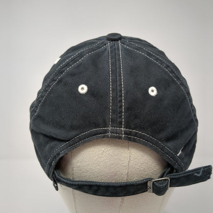 Nike Slideback Hat Black One Size Adjustable Embroidered Swoosh 6 Panel Cotton