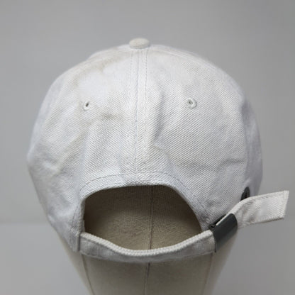 American Flag Slideback Hat White One Size Adjustable Embroidered