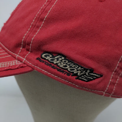 Jim Beam Racing Men's Slideback Hat Red Size OSFA Embroidered Big Logo