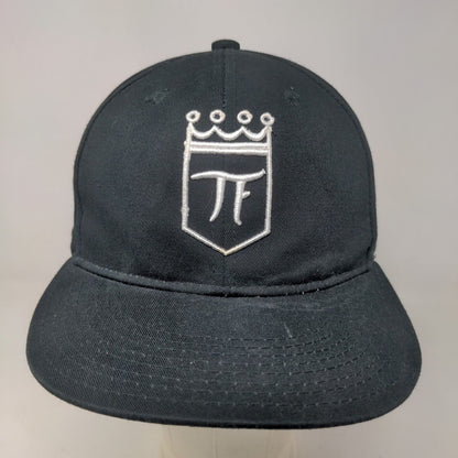 Unbranded Men's Snapback Hat Black Embroidered TF Crown Logo